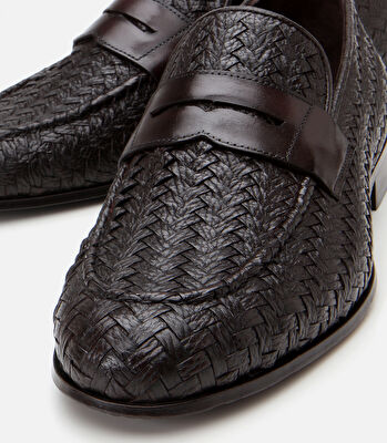 Erkek Deri Kahverengi Yumuşak Dokulu Klasik Loafer