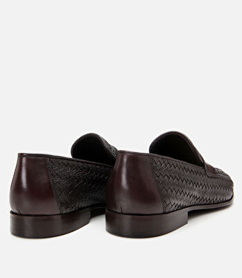 Erkek Deri Kahverengi Yumuşak Dokulu Klasik Loafer