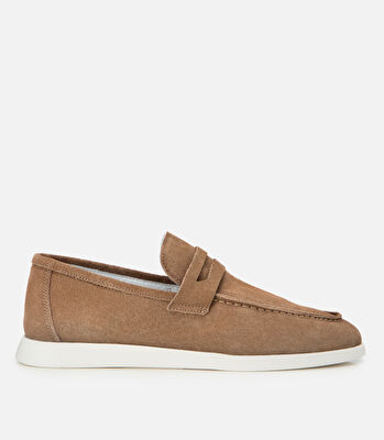 Erkek Süet Deri Vizon Yumuşak Dokulu Loafer