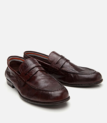 Erkek Deri Kahverengi Ultra Hafif Tabanlı Klasik Loafer