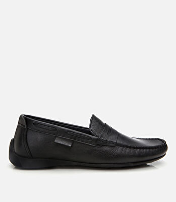Erkek Deri Siyah Günlük Loafer