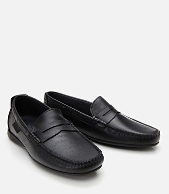 Erkek Deri Siyah Loafer