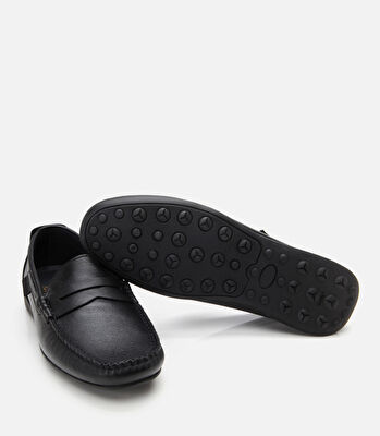 Erkek Deri Siyah Günlük Loafer