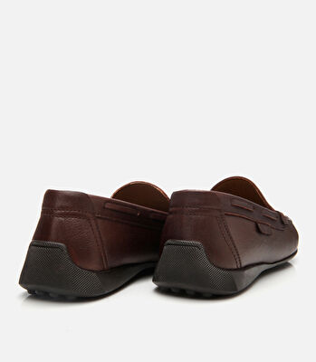 Erkek Deri Kahverengi Günlük Loafer