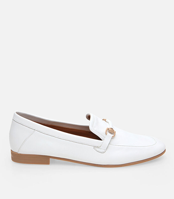 Kadın Deri Beyaz Loafer