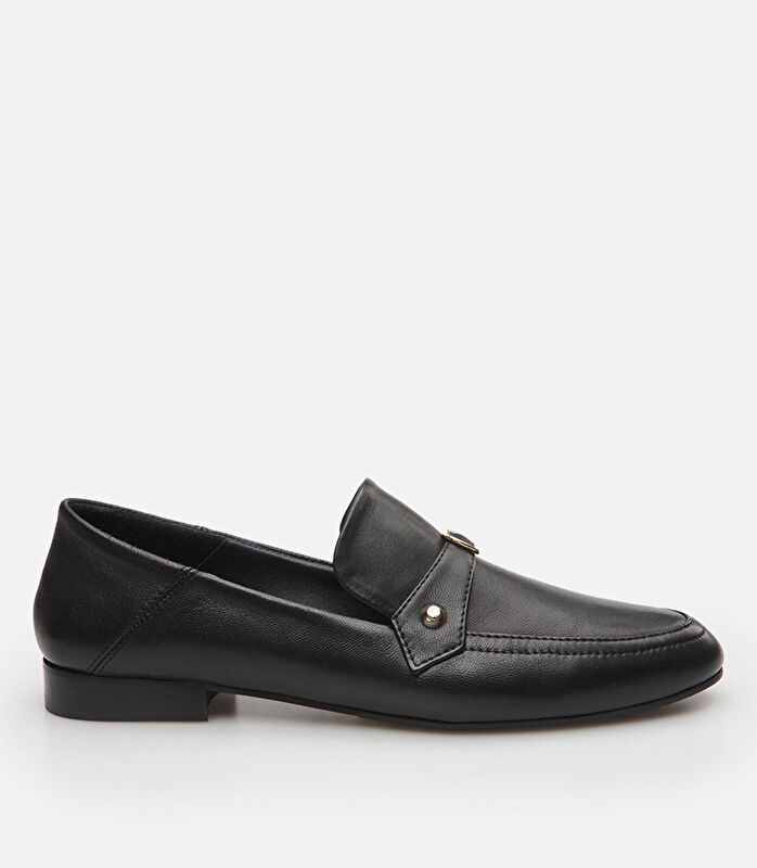 Kadın Deri Siyah Loafer