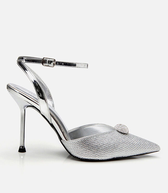 Kadın Lame Taşlı Abiye Stiletto