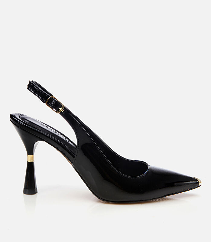 Kadın Rugan Siyah Stiletto