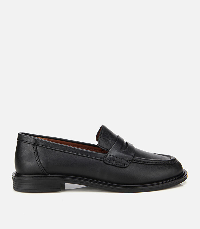 Kadın Deri Siyah Yumuşak Dokulu Klasik Loafer