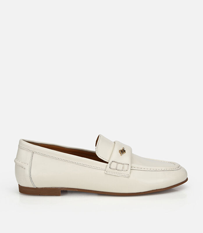 Kadın Deri Ekru Yumuşak Dokulu Klasik Loafer