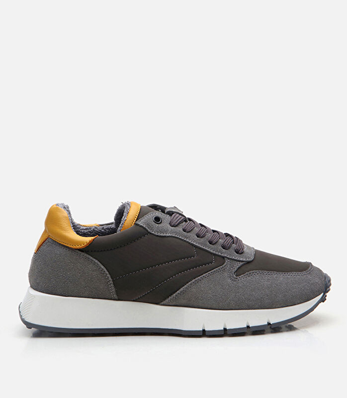 Erkek Deri Gri Spor Ayakkabı