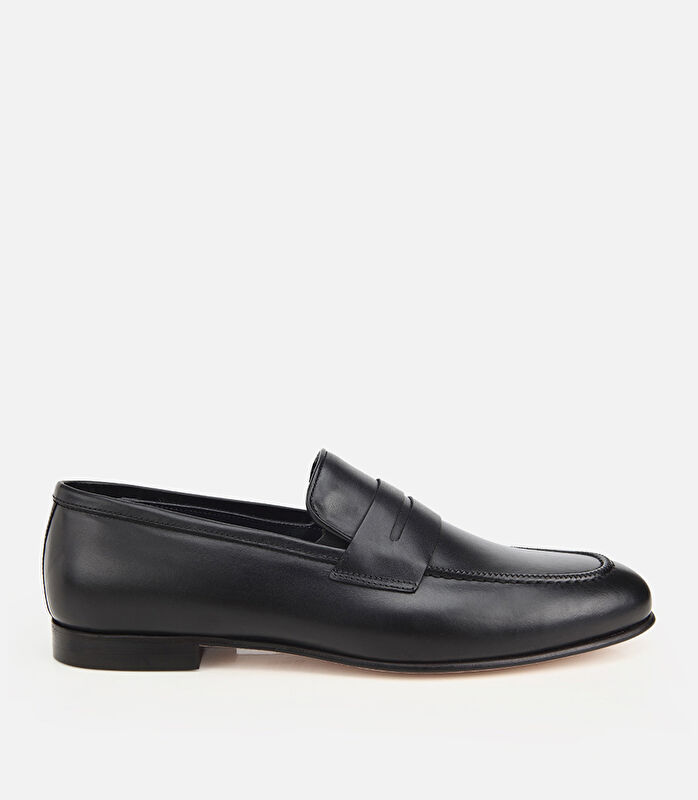 Erkek Deri Siyah Klasik Loafer