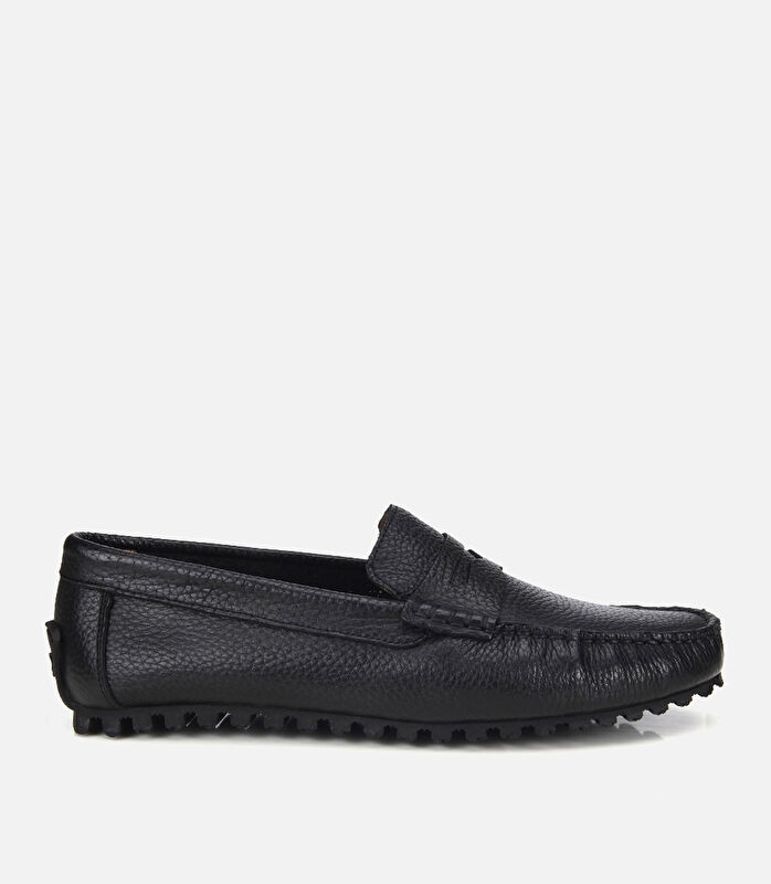 Erkek Deri Siyah Comfort Günlük Loafer