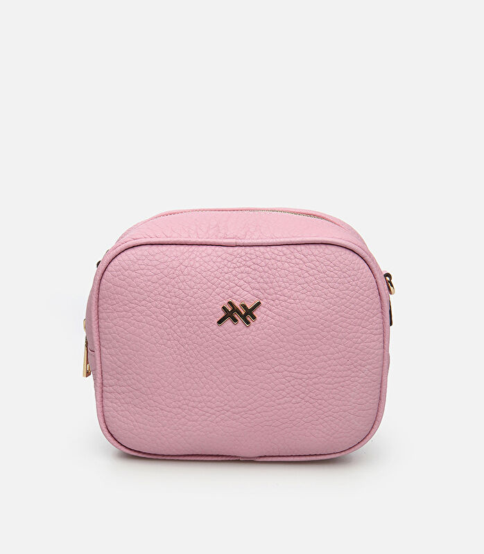 Kadın Deri Pembe Mini (Çapraz) Çanta