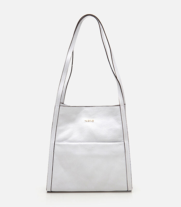 Kadın Deri Beyaz Omuz Çantası