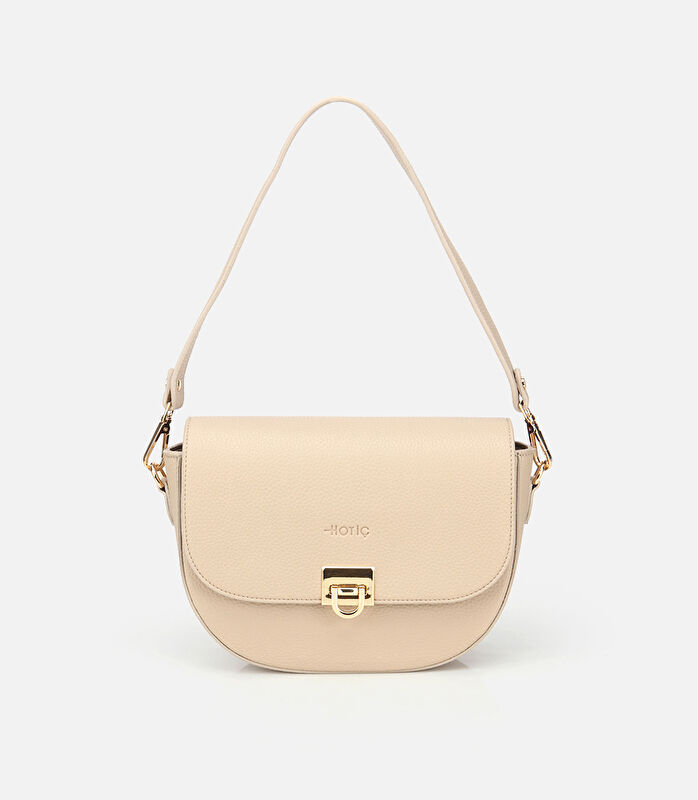 Kadın Kemik Gold Kilit Detaylı Omuz Çantası