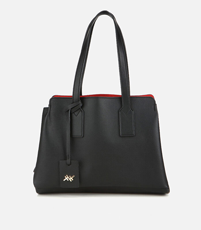 Kadın Siyah Yumuşak Dokulu Omuz Çantası