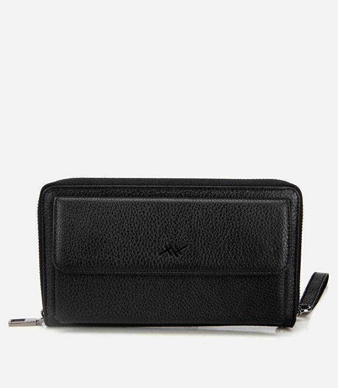 Erkek Deri Siyah El Çantası