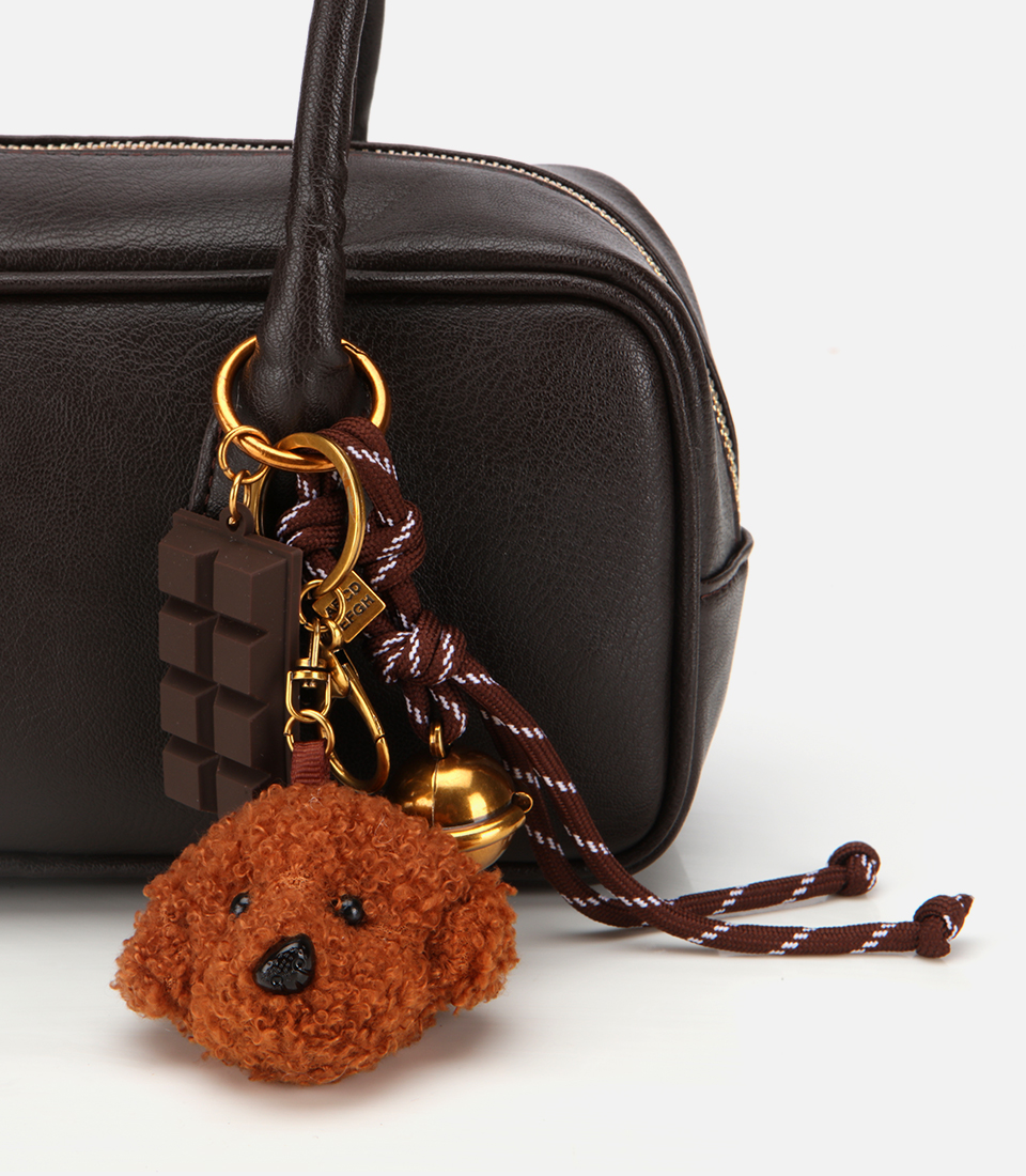 Kadın Kahverengi Charm Detaylı Omuz Çantası